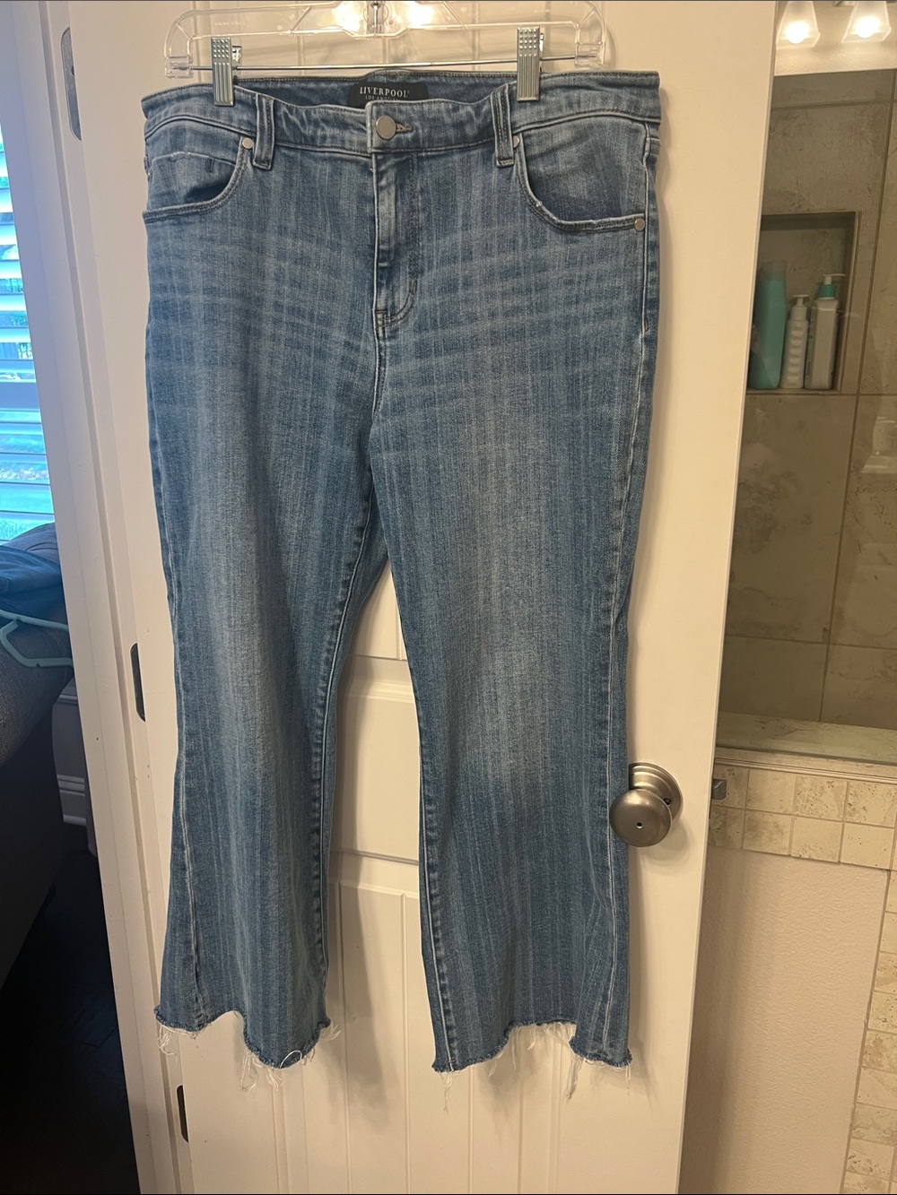 Liverpool Cropped Flare Jeans